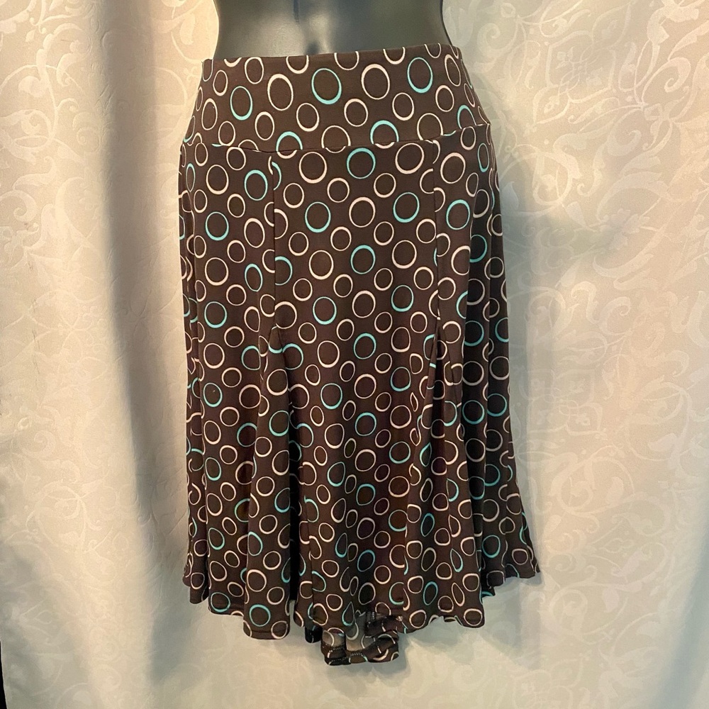 Apt 9 Petites brown swing skirt. EUC! Size PL.